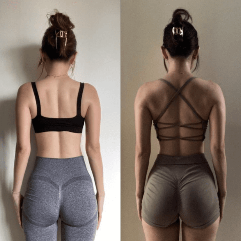 Amber Wu back and glute transformation results